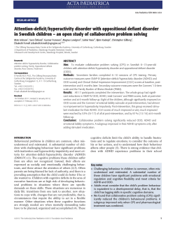 Attentiondeficithyperactivity disorder with oppositional