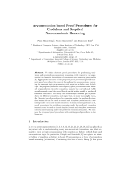 Argumentation-based Proof Procedures for Credulous and Sceptical