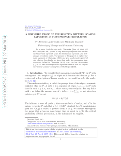 A simplified proof of the relation between scaling exponents