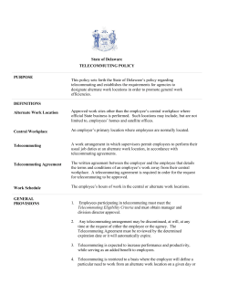 Telecommuting Policy