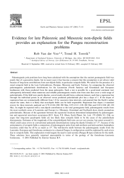 Evidence for late Paleozoic and Mesozoic non