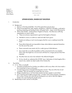 Lecture Notes - Blackhawk Church