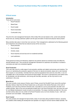 - Auckland Unitary Plan Operative in Part