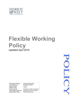 Flexible Working Policy - Heriot