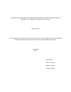 THEIR GRAVES WILL BE VOLCANOES: MARTYRDOM AND THE