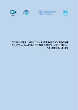 nutrient loading and eutrophication of coastal waters of the south