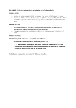 9.2. J. 14-9 - A Motion to Amend the Constitution of St