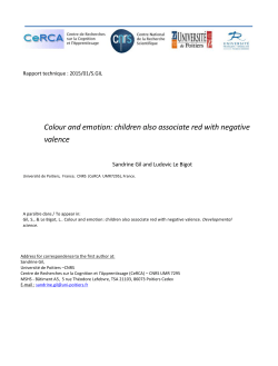 Colour and emotion: children also associate red with