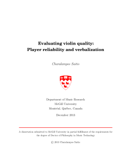Evaluating violin quality: Player reliability and verbalization