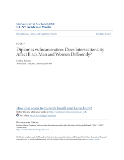 Diplomas vs Incarceration: Does Intersectionality Affect Black Men