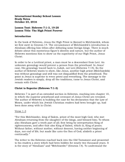 Notes - Rightly Divided Ministries