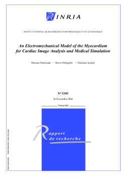 An Electromechanical Model of the Myocardium for Cardiac Image