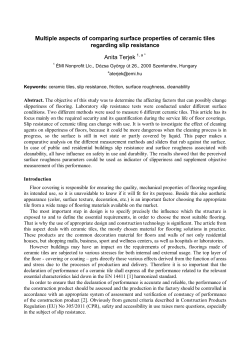 Multiple aspects of comparing surface properties of ceramic