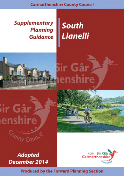 South Llanelli Planning and Development Brief