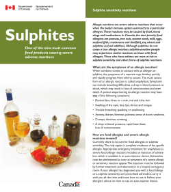 Adverse Reactions to Sulfites - Health Stand Nutrition Consulting