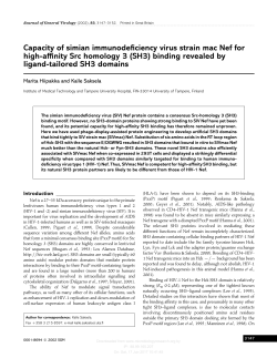 Capacity of simian immunodeficiency virus strain mac Nef for high