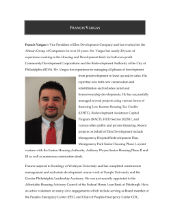 Francis Vargas is Vice President of Elon Development Company
