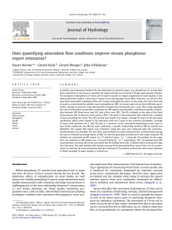 Does quantifying antecedent flow conditions improve stream