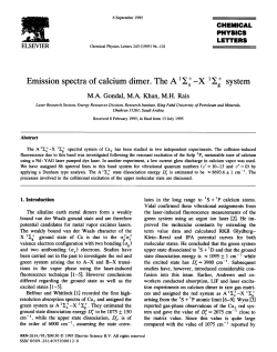 A and X sigma states and a Pi state