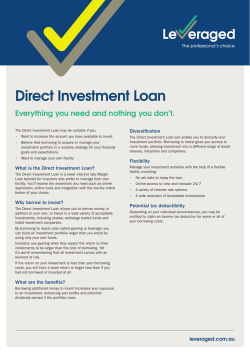 Direct Investment Loan
