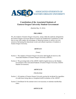 Ratified May 2016 - Eastern Oregon University