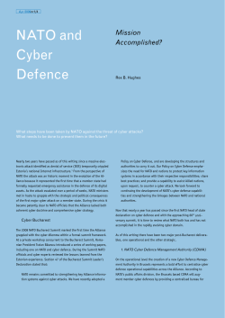 NATO and Cyber Defence