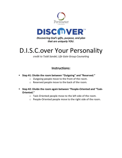 DISCover Your Personality
