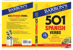 501 Spanish Verbs - things PlanetAnna