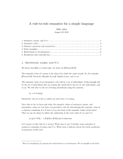 3 Rule-to-rule semantics