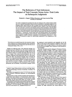 The Referents of Trait Inferences: The Impact of Trait Concepts