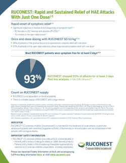 With Just One Dose1-5