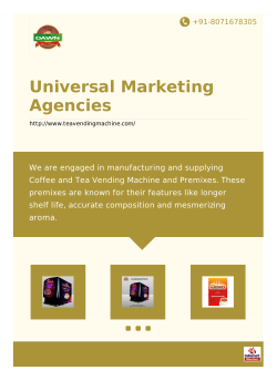 Brochure - Universal Marketing Agencies