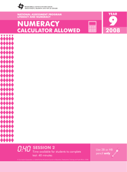 numeracy, Year 9