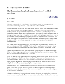 The 10 Greatest CEOs Of All Time What these extraordinary leaders