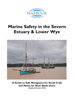 GHT Guide to Safe Navigation - Gloucester Harbour Trustees