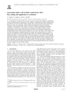 Convection under a lid of finite conductivity: Heat flux scaling and