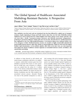 The Global Spread of Healthcare-Associated