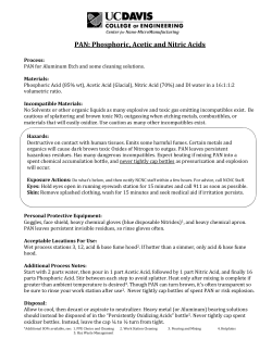 PAN: Phosphoric, Acetic and Nitric Acids