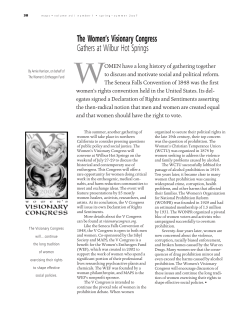 The Women`s Visionary Congress Gathers at Wilbur Hot Springs