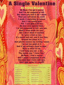 A Single Valentine - First Baptist Church of Clarendon Child