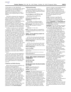 Federal Register/Vol. 80, No. 210/Friday, October 30, 2015