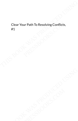 Clear Your Path To Resolving