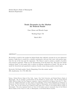 Trade Dynamics in the Market for Federal Funds
