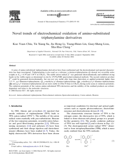 Novel trends of electrochemical oxidation of amino