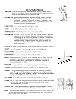 SCULPTURE TERMS