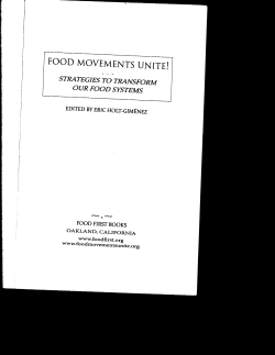 FOOD MOVEMENTS UNITE!