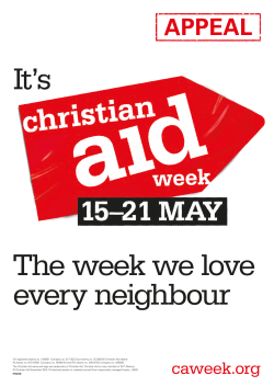 Christian Aid Week - Diocese of St Albans