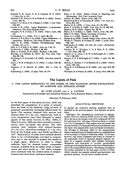 The Lipids of Fish