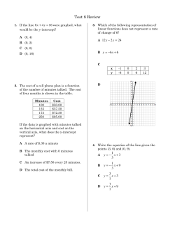 Test 8 Review