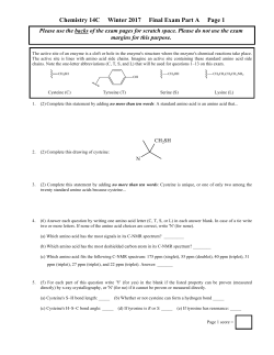 Chemistry 14C Winter 2017 Final Exam Part A Page 1